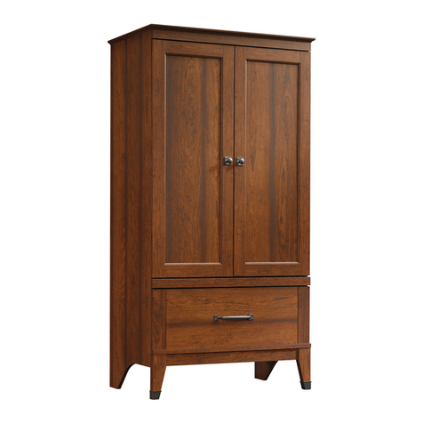 Sauder Carson Forge Armoire User manual