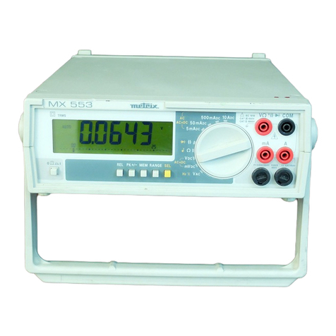 Metrix MX 553 User manual