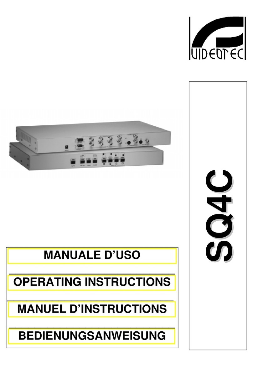 Videotec SQ4S 9950 operating instructions