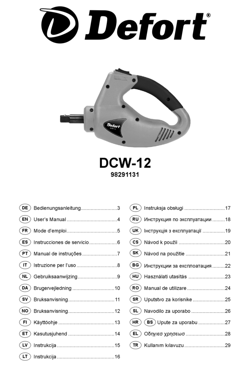 Defort DCW-12 user manual
