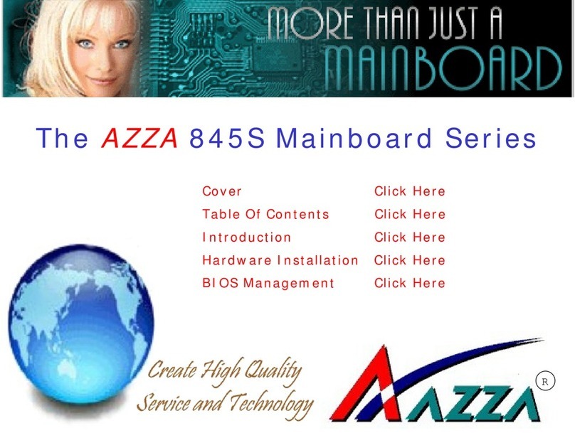 AZZA 845S Series User manual