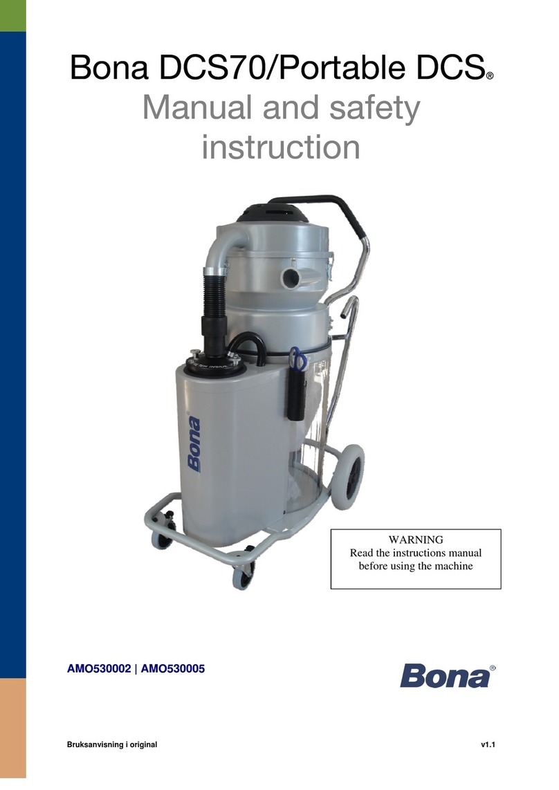 Bona DCS70 Manual and safety instruction