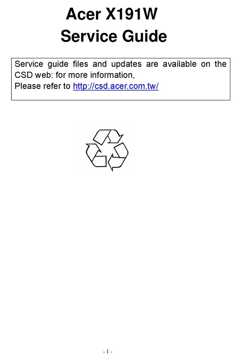 Acer X191W User manual