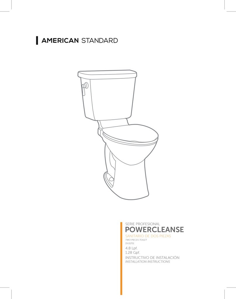 American Standard POWERCLEANSE installation instructions