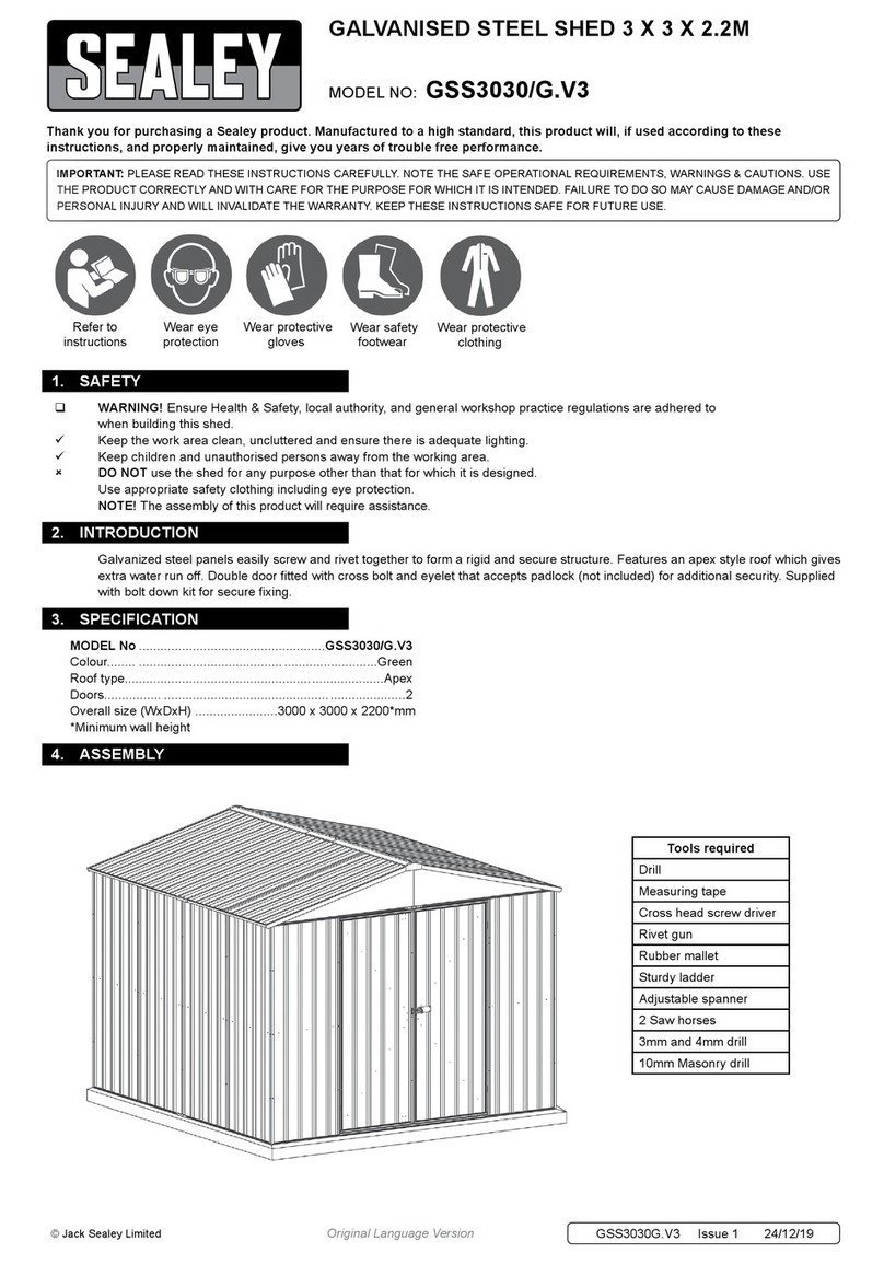 Sealey GSS3030/G.V3 quick start guide