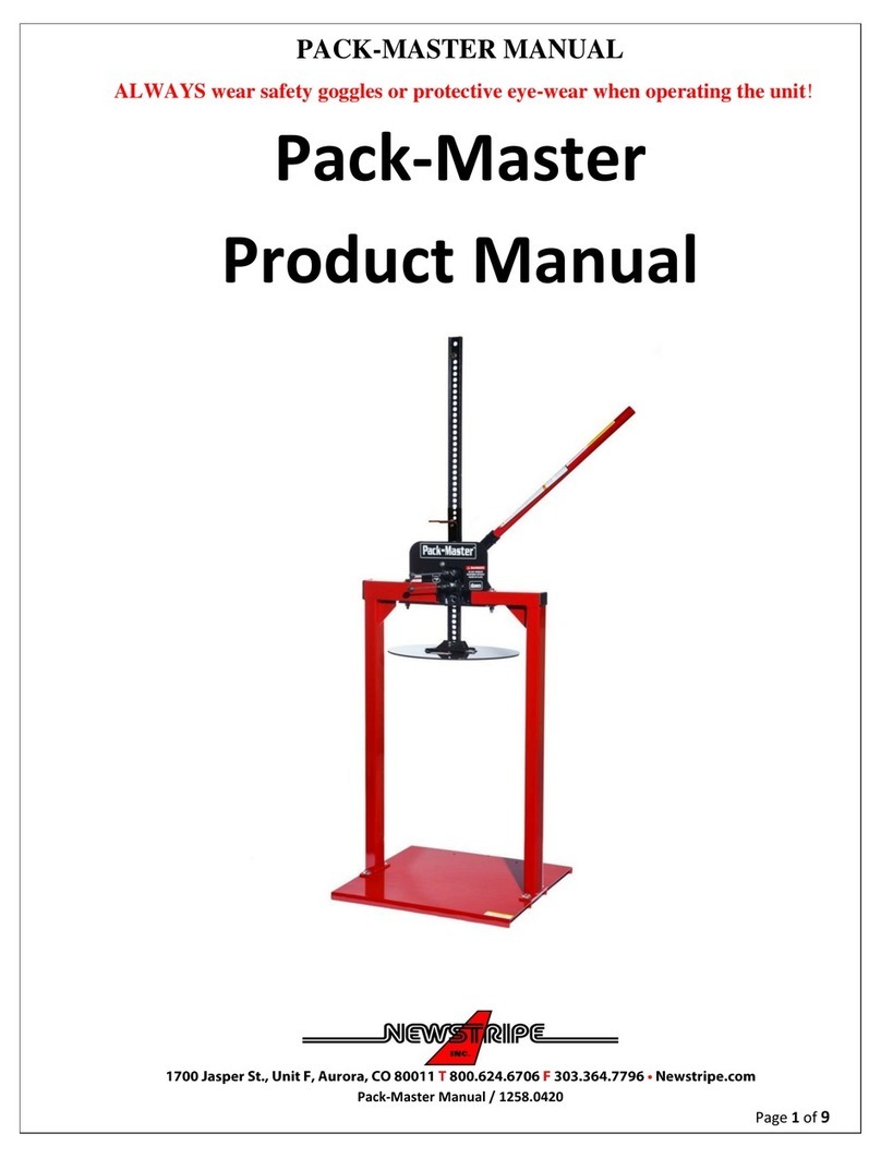 Newstripe Pack-Master Air product manual Newstripe Pack-Master Air product manual