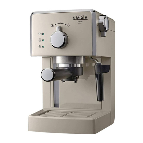 Gaggia Milano VIVA CHIC operating instructions Gaggia Milano VIVA CHIC operating instructions