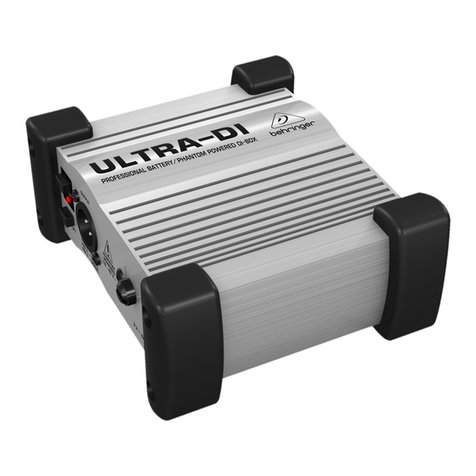 Behringer ULTRA-DI DI100 quick start guide Behringer ULTRA-DI DI100 quick start guide