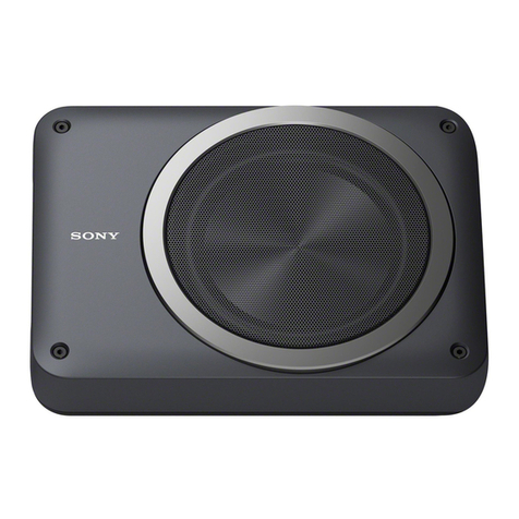 Sony XS-AW8 User manual Sony XS-AW8 User manual