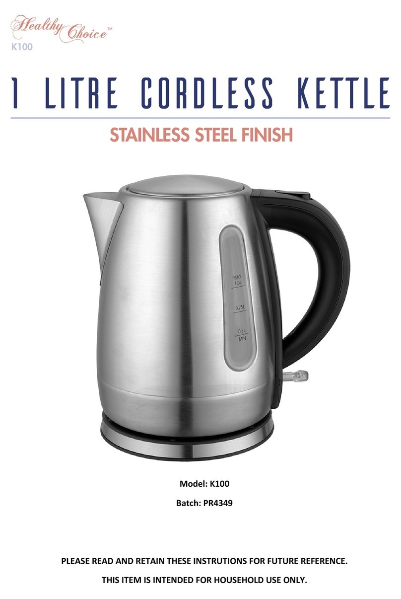 Healthy Choice K100 User manual