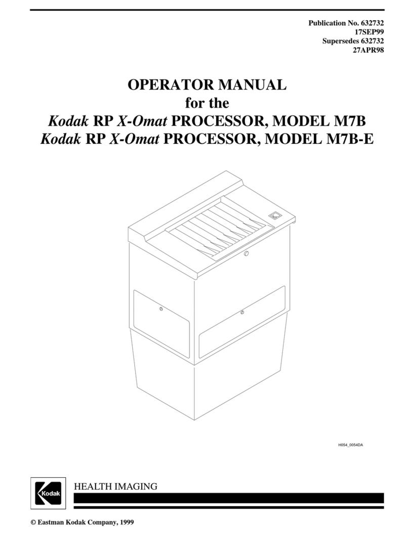 Kodak RP X-Omat Processor M7B User manual