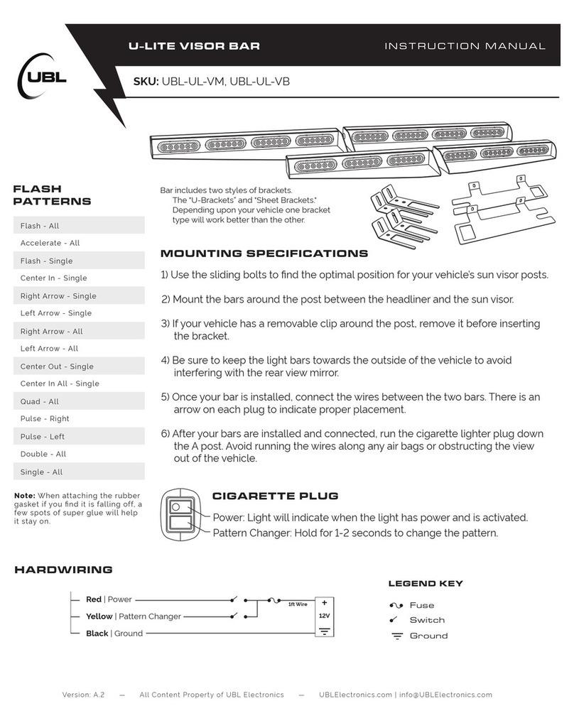 UBL U-LITE instruction manual