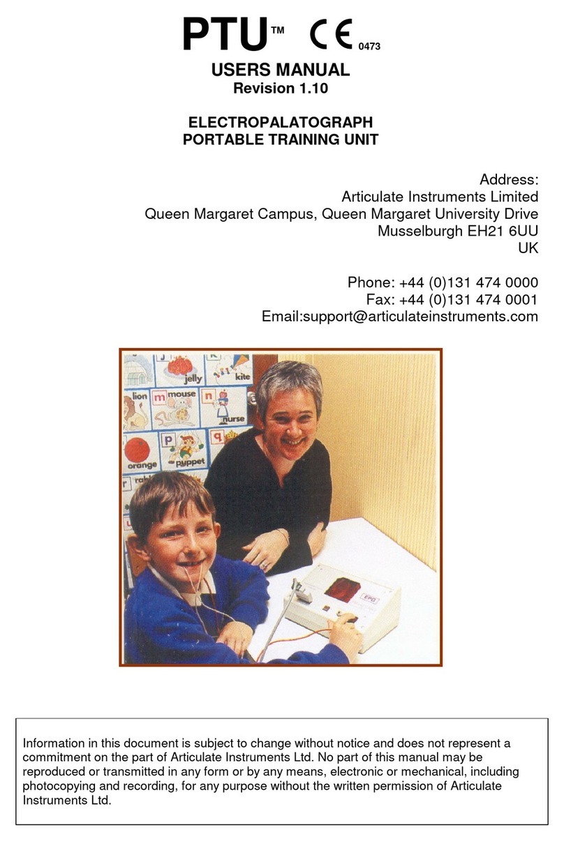 Articulate Instruments PTU user manual