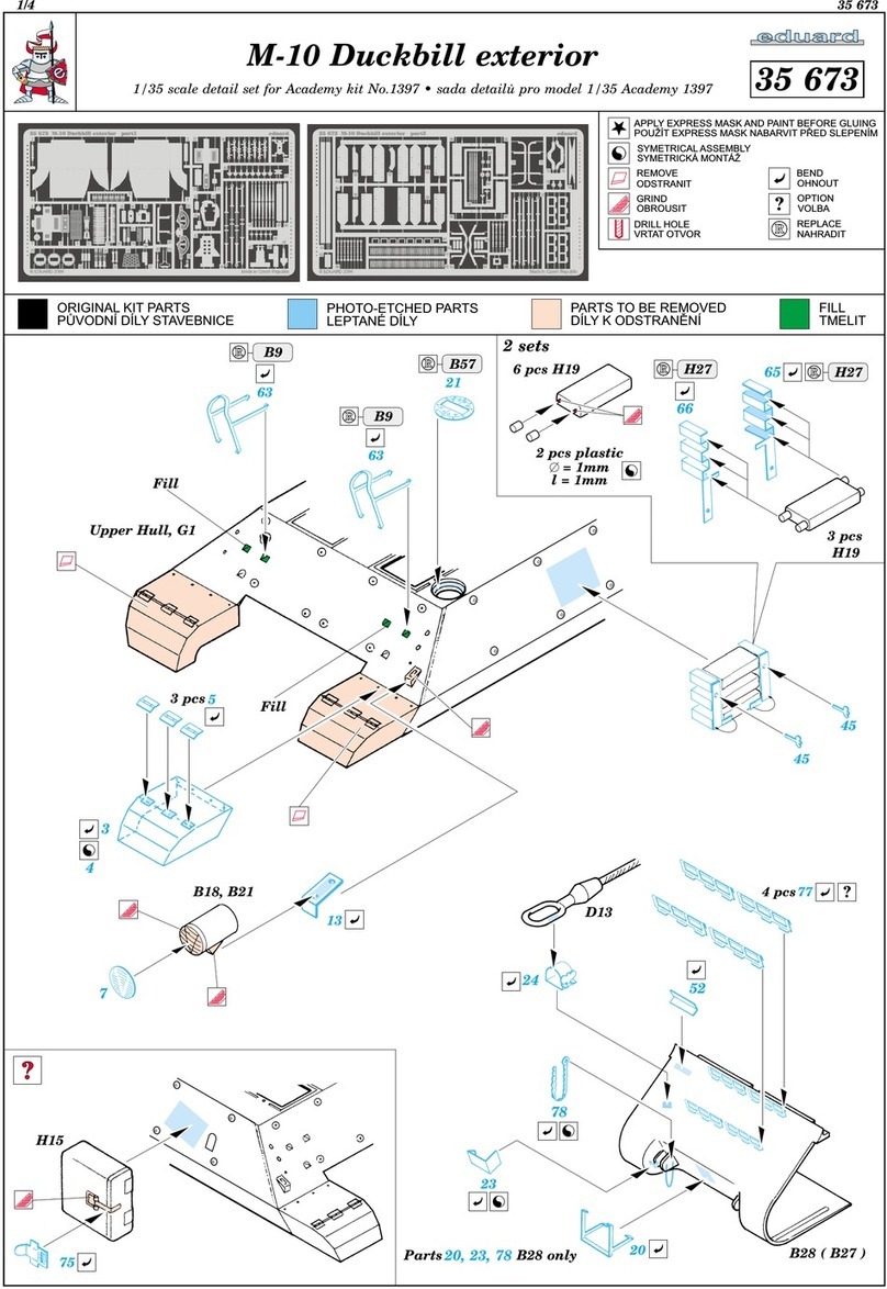 Eduard M-10 Duckbill exterior quick start guide
