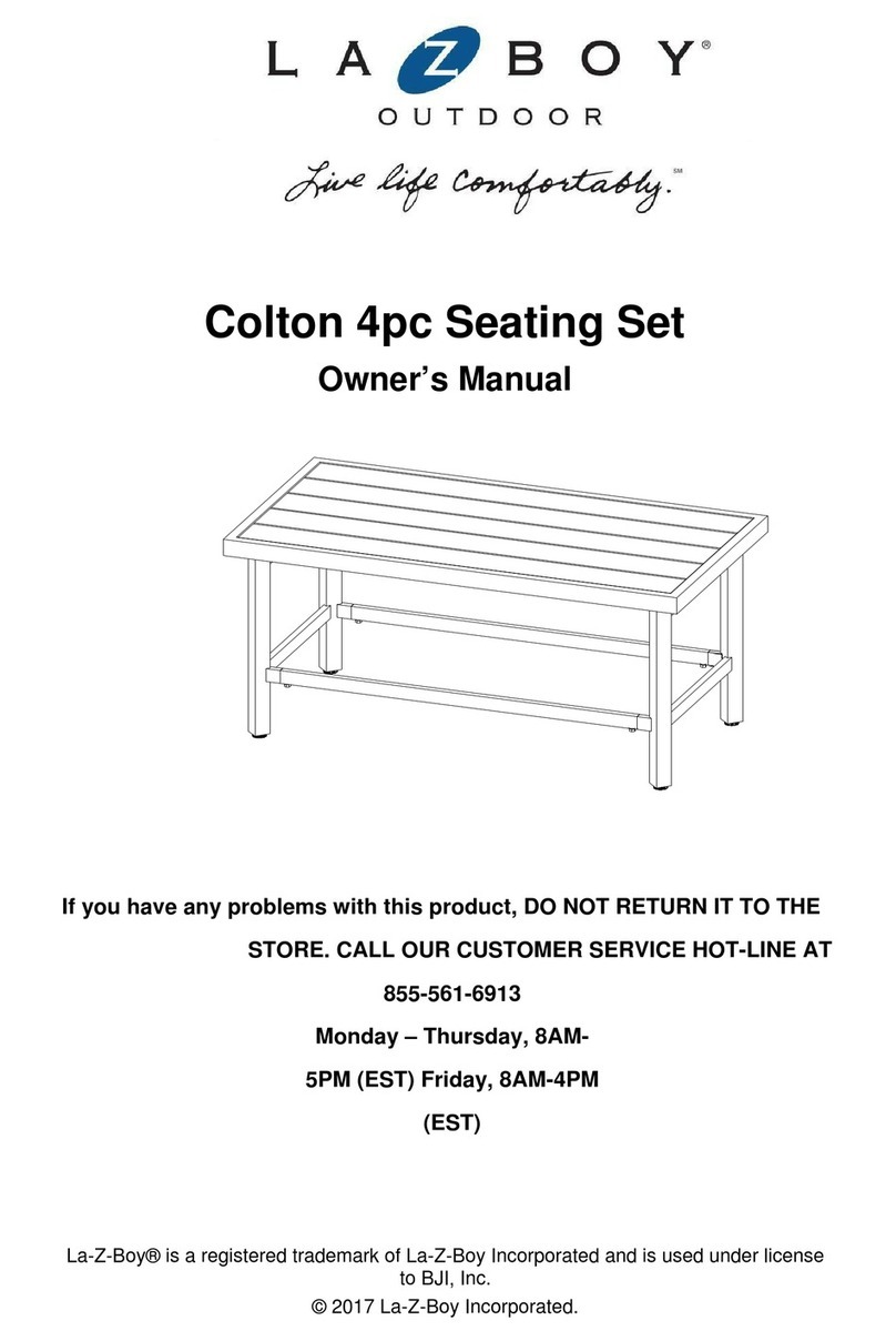 LAZBOY Colton owner's manual