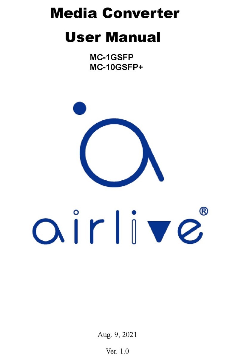 AirLive MC-1GSFP user manual