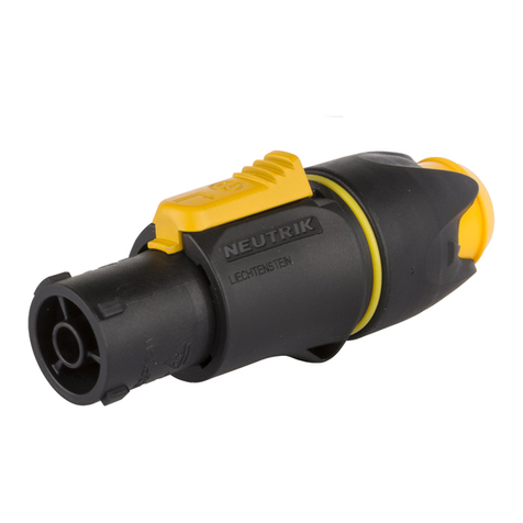 NEUTRIK NAC3FX-W User manual NEUTRIK NAC3FX-W User manual