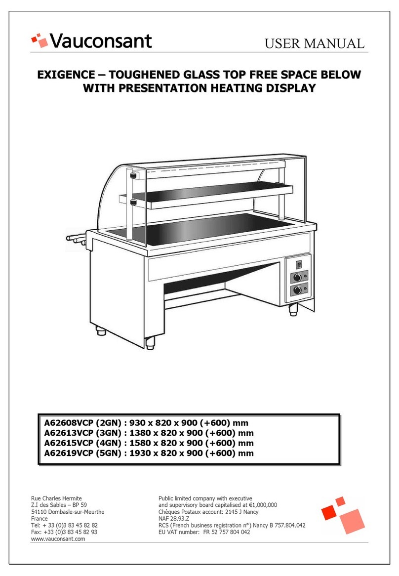 Vauconsant EXIGENCE A62608VCP user manual