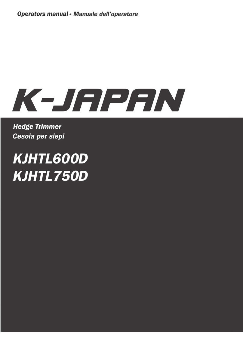 K-JAPAN KJHTL600B Operator's manual