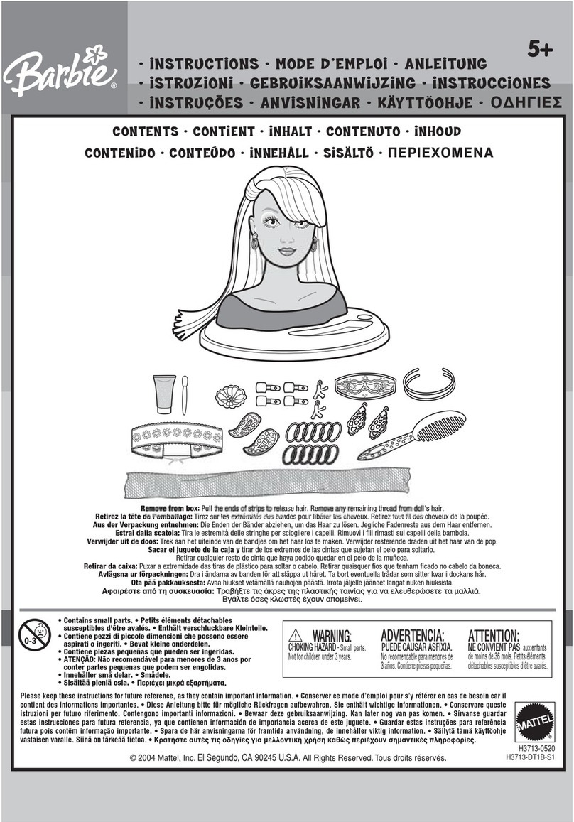 Mattel Barbie H3713 User manual