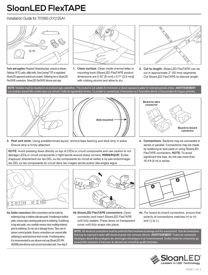 SloanLED FlexTAPE installation guide