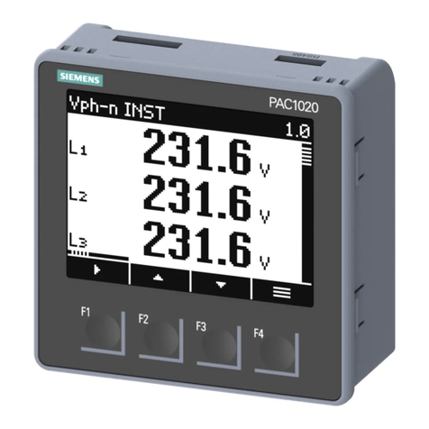 Siemens SENTRON PAC1020 User manual