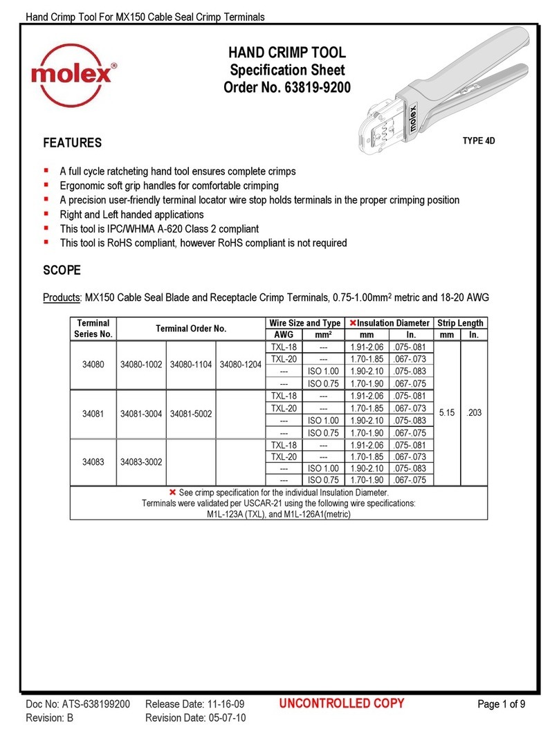 molex 63819-9200 User manual
