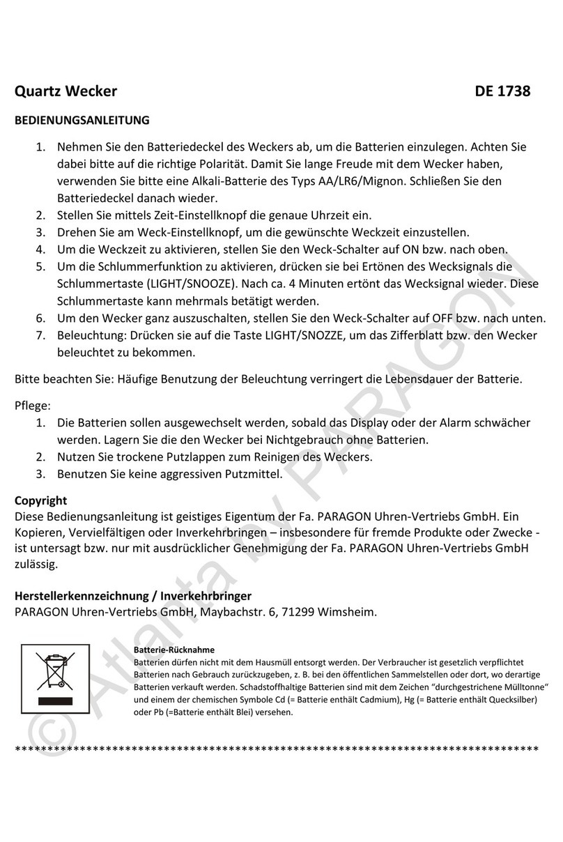 Paragon Atlanta User manual