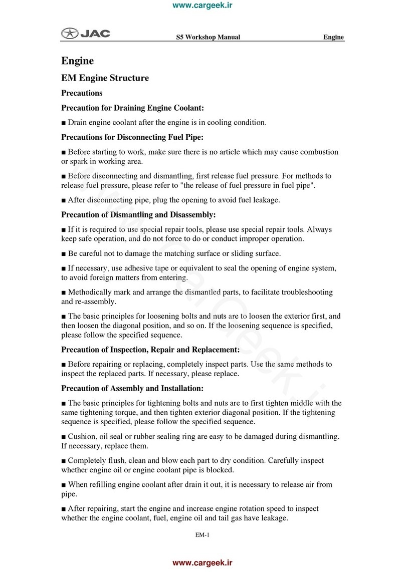 JAC S5 Instruction manual