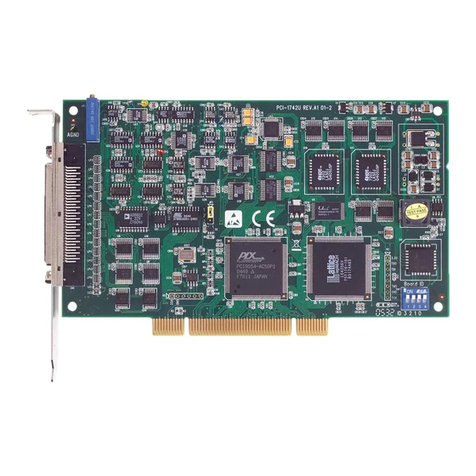 Advantech PCI-1742U Installation and operation manual