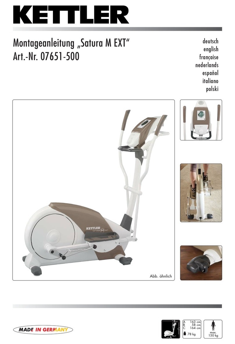 Kettler Satura M EXT Installation instructions manual