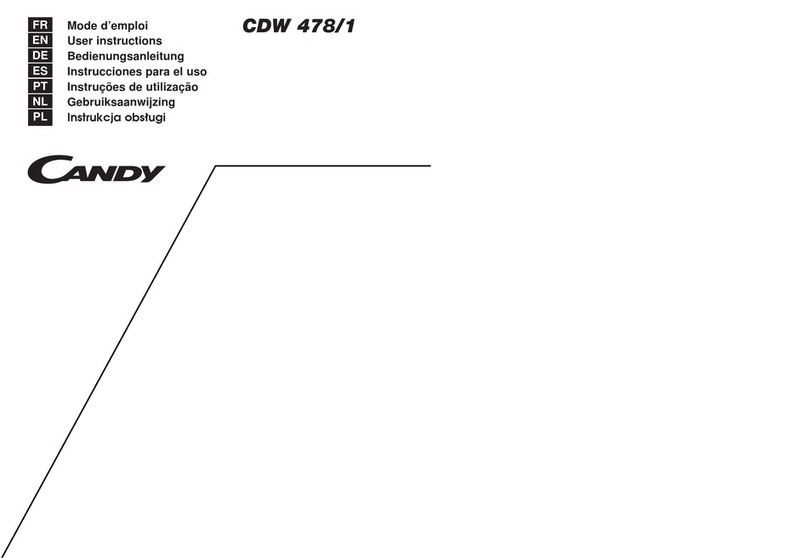 Candy CDW 478/1 User manual