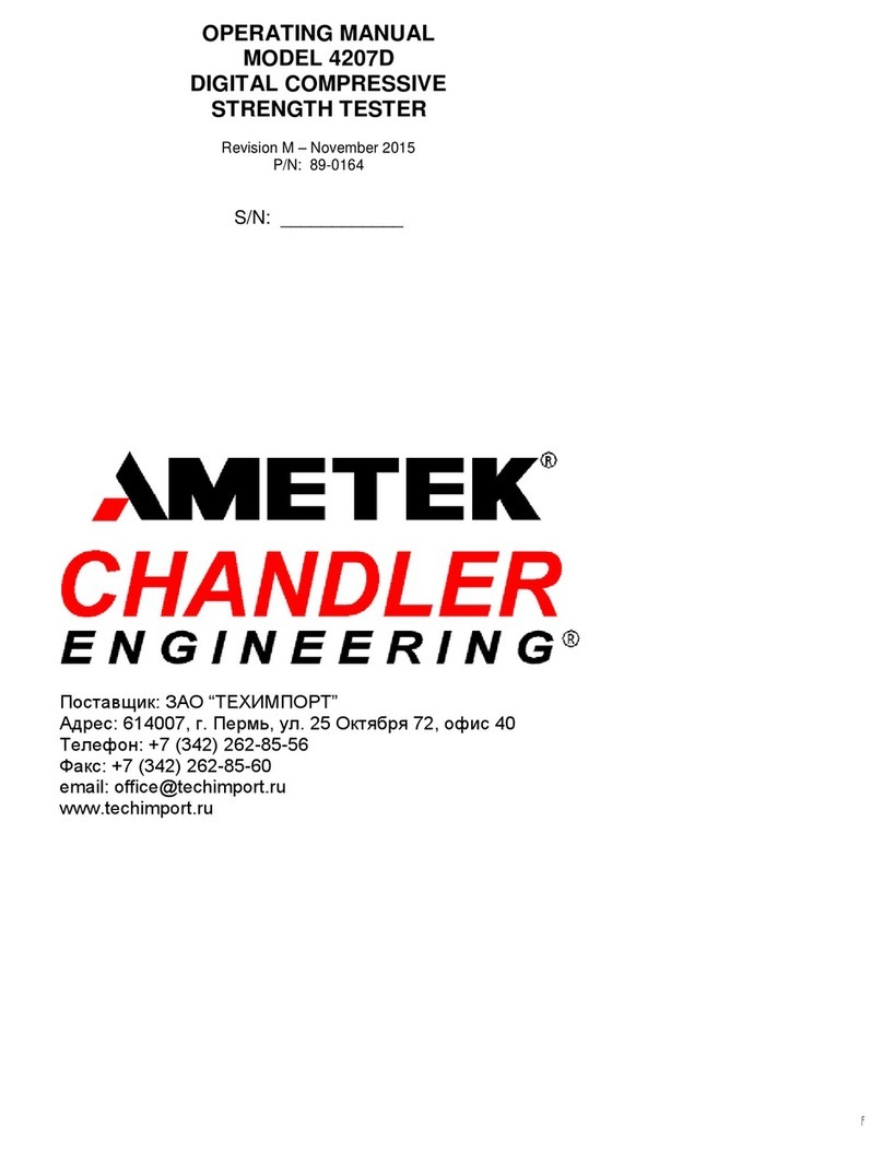 Ametek Chandler Engineering 4207D User manual