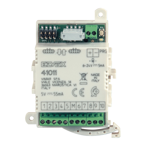 Vimar ELVOX 41011 quick start guide