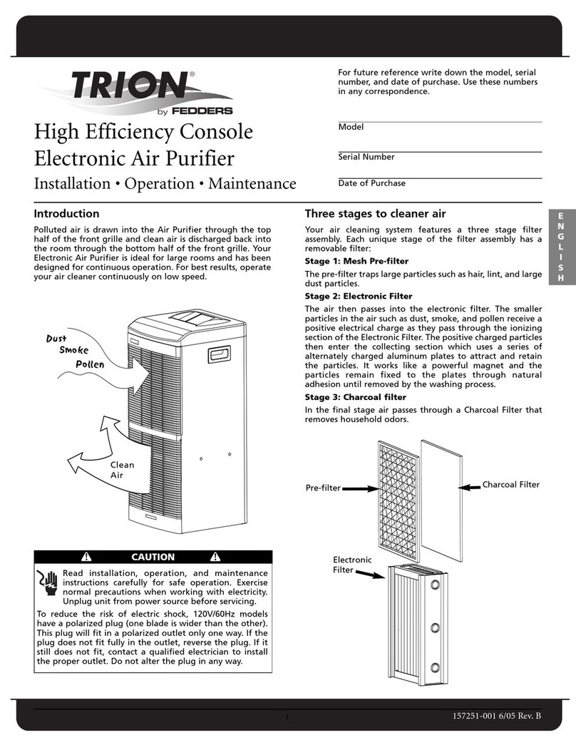 Fedders Trion Installation operation & maintenance Fedders Trion Installation operation & maintenance