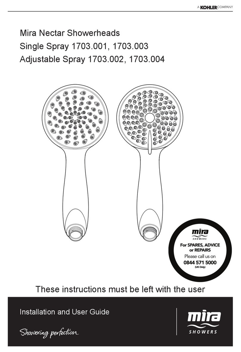 Kohler mira 1703.001 User manual Kohler mira 1703.001 User manual