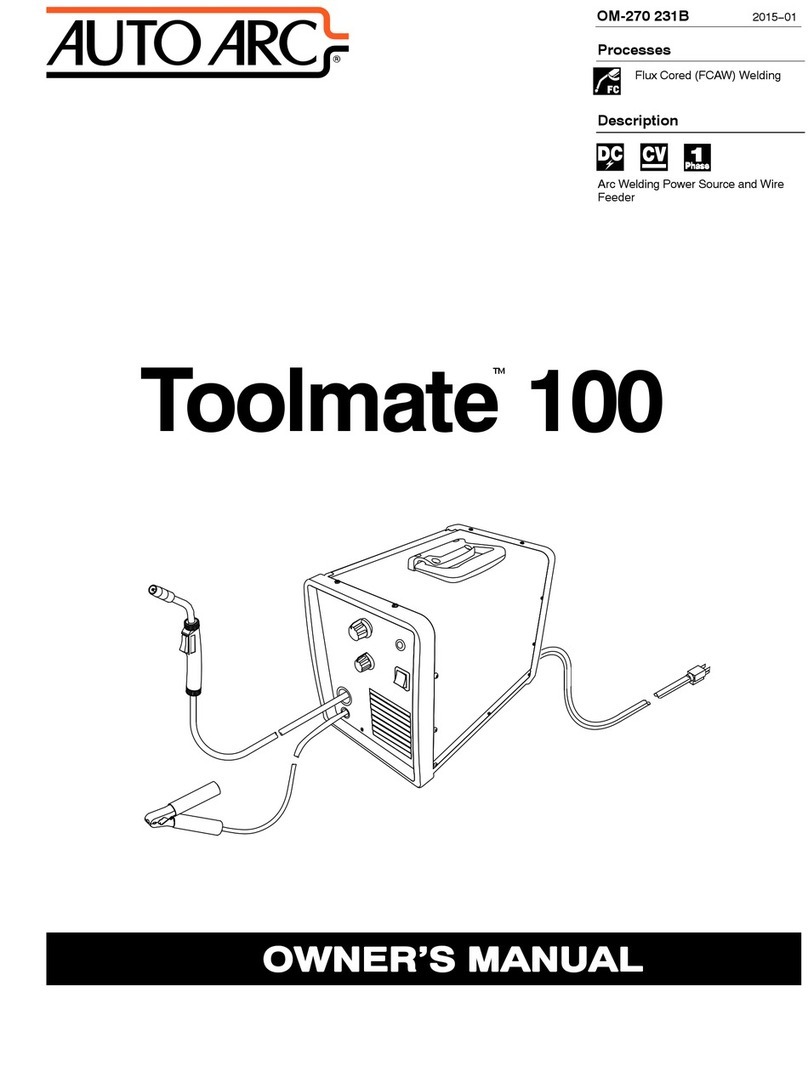 AUTO ARC Toolmate 100 User manual AUTO ARC Toolmate 100 User manual