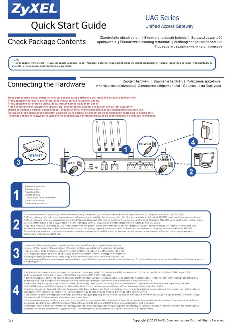 ZyXEL Communications UAG Series User manual