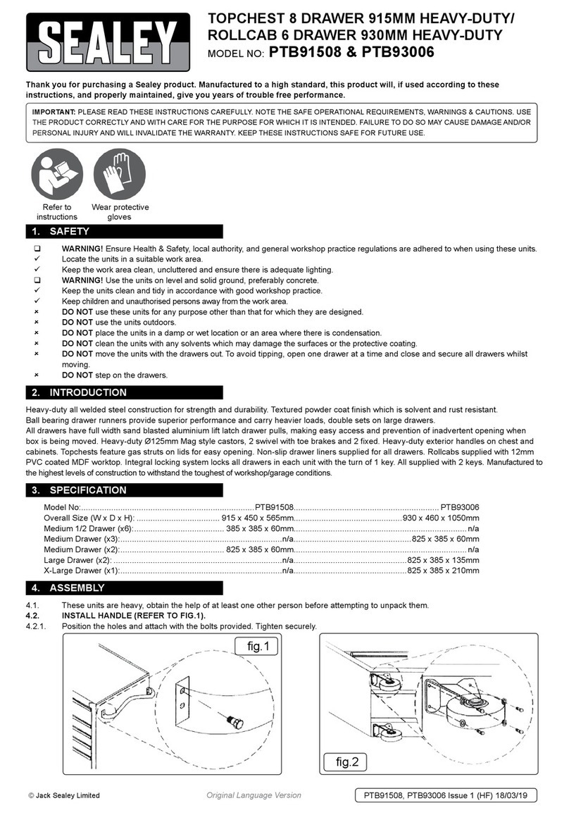 Sealey PTB91508 User manual Sealey PTB91508 User manual