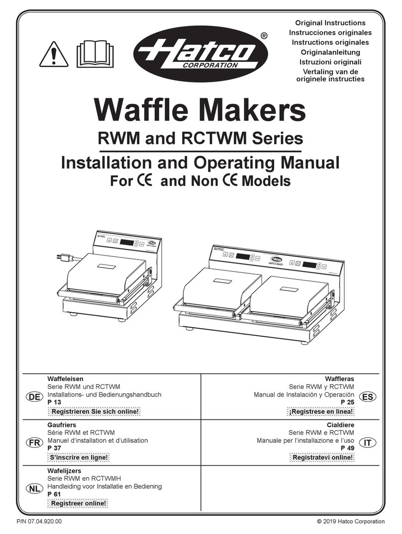 Hatco RWM Series User manual