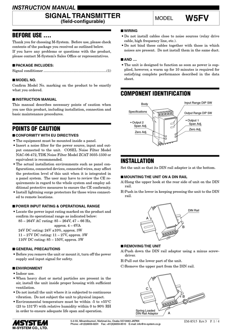 M-system W5FV User manual