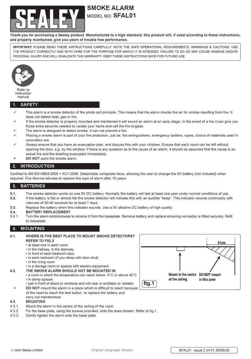 Sealey SFAL01 quick start guide