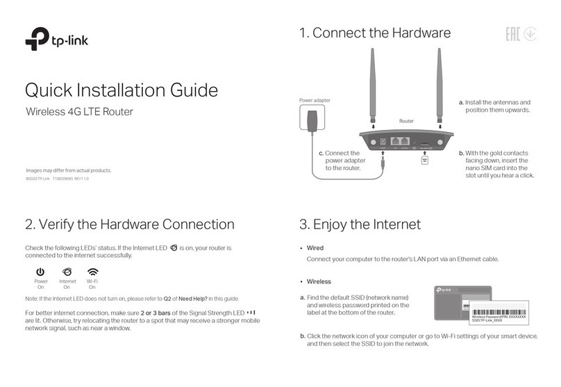 TP-Link TL-MR10 User manual