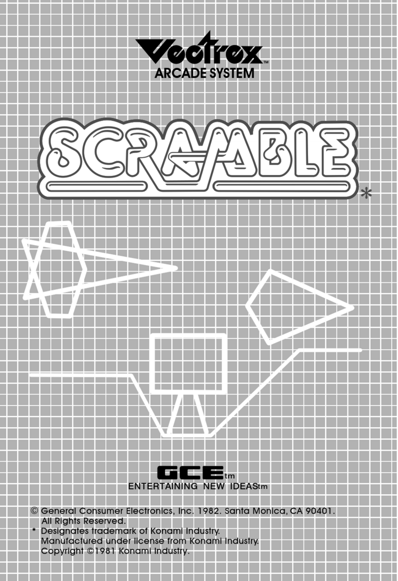 GCE Vectrex Scramble User manual GCE Vectrex Scramble User manual