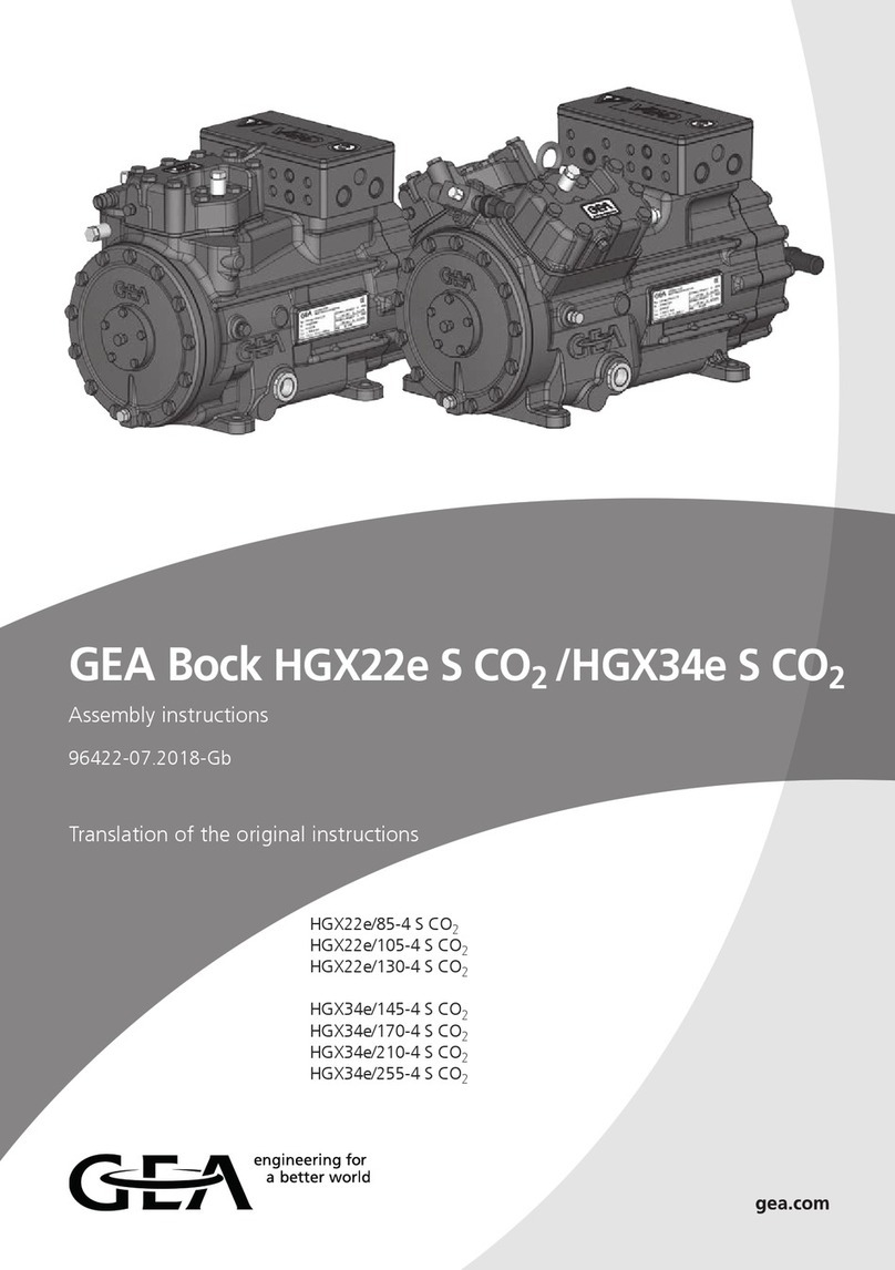 GEA HGX22e/85-4 S CO2 User manual