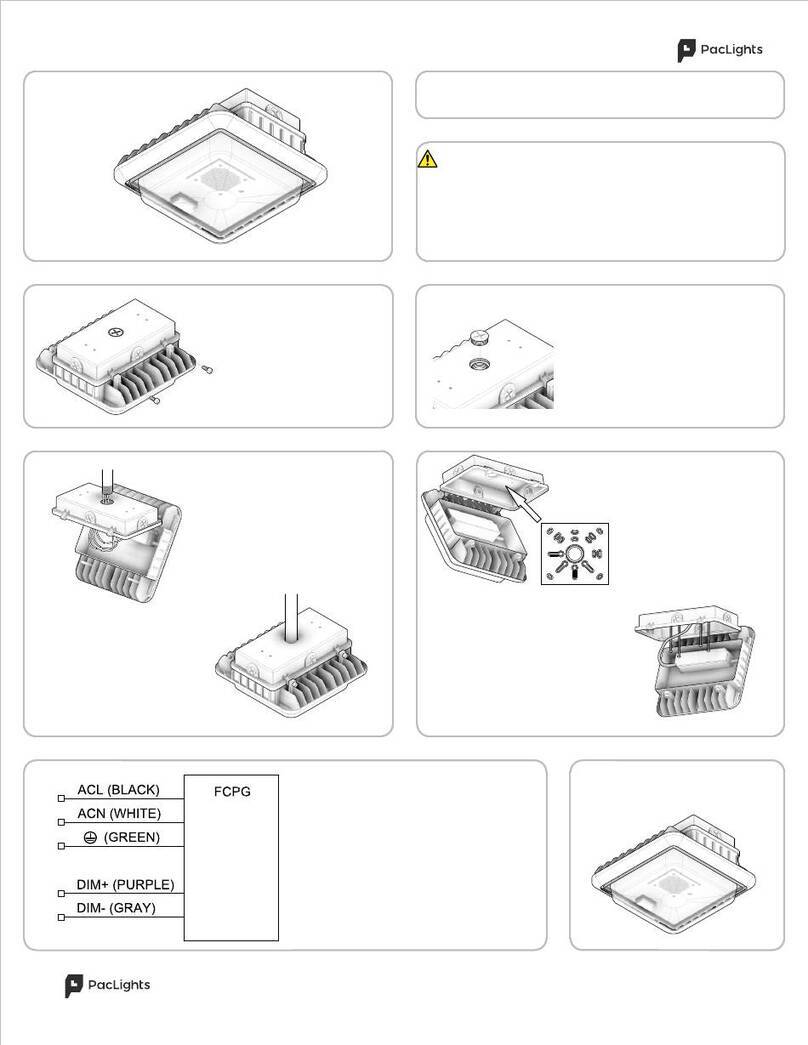 PacLights FCPG Series Installation sheet