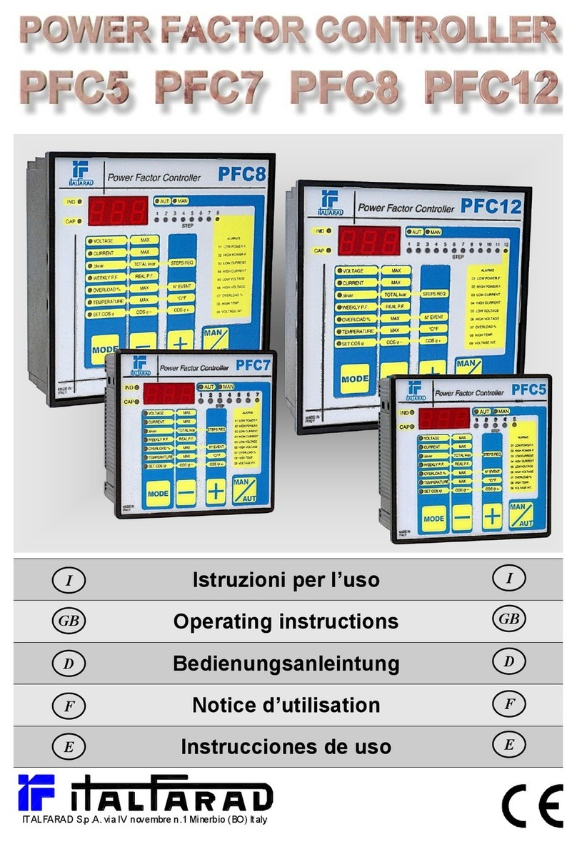 ITALFARAD PFC 5 operating instructions