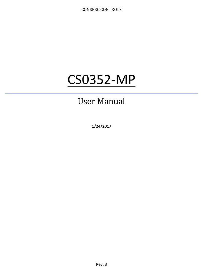 Conspec Controls CS0352-MP User manual