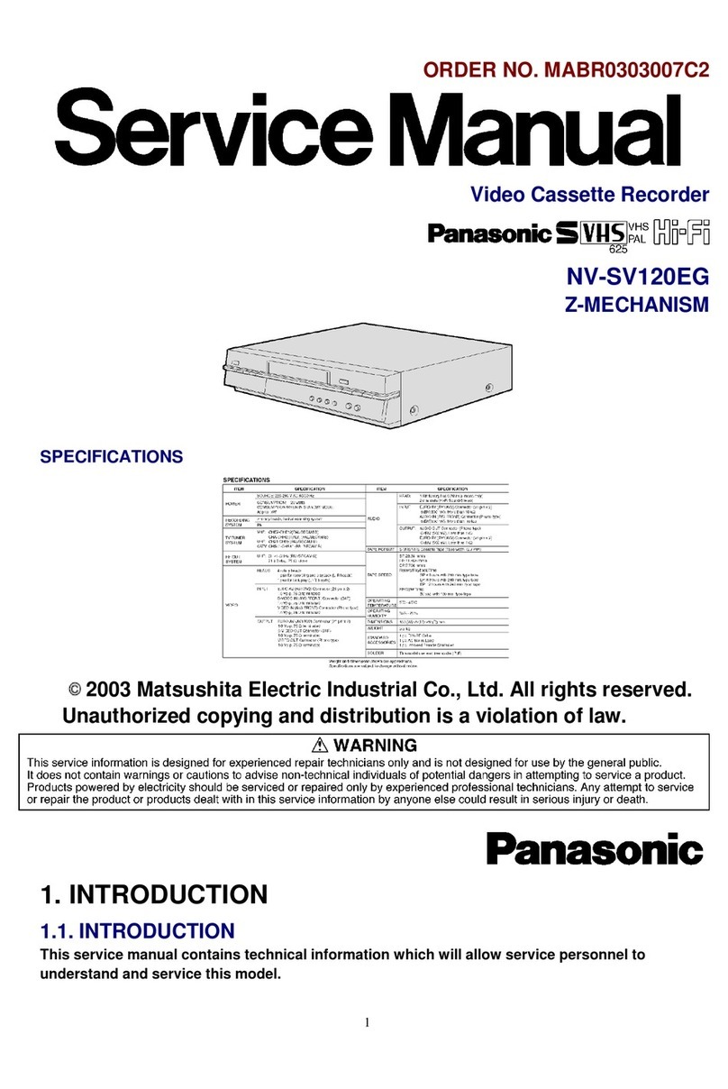 Panasonic NV-SV120EG User manual Panasonic NV-SV120EG User manual