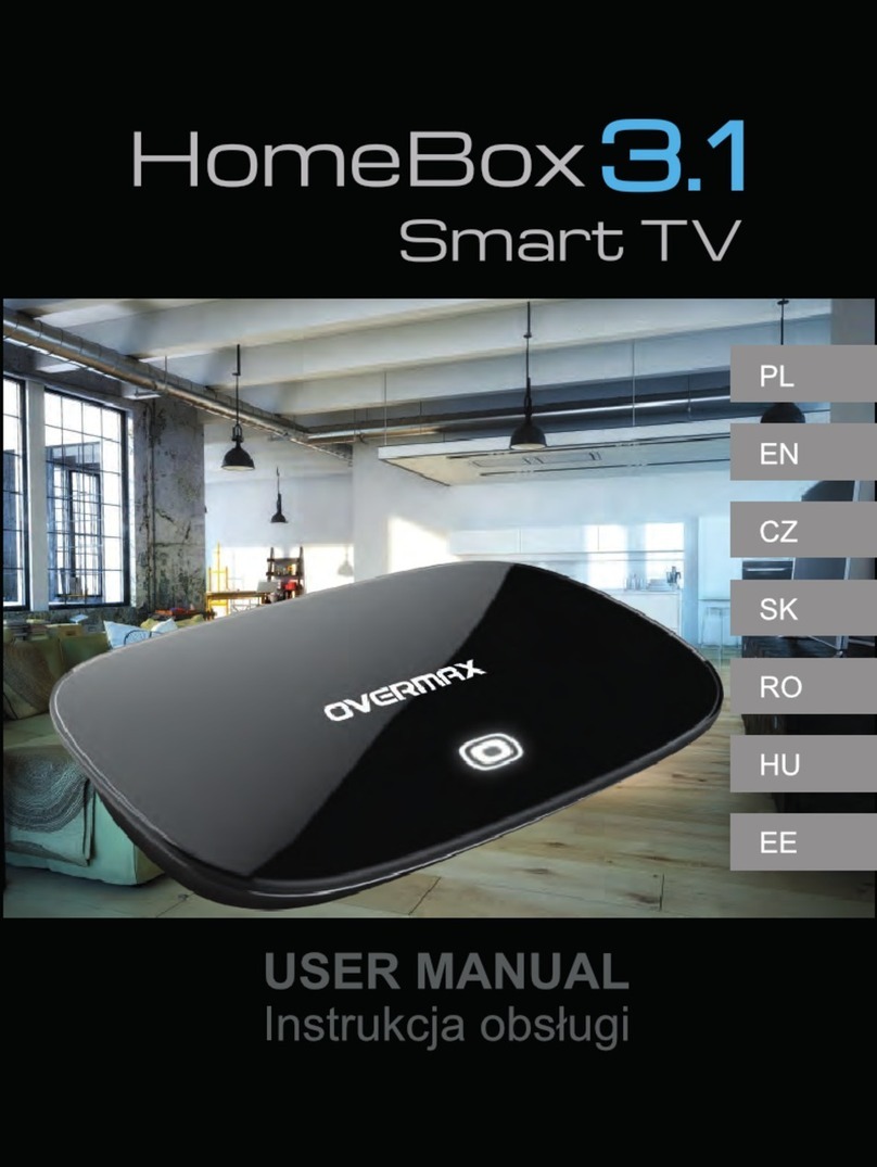 Overmax HomeBox 3.1 user manual